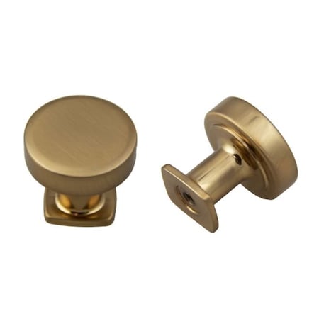 Crown 1-1/4" Diameter Round Flat Top Cabinet Knob Rose Gold Finish CHK1218RG